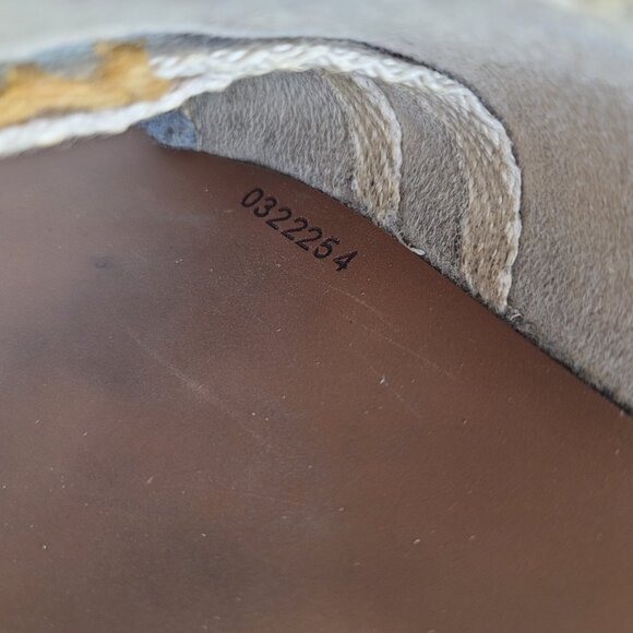 Chloe Woody Sandals Slides Flats Logo Multicolor Stitch Size 38 US size 8 - Picture 13 of 14